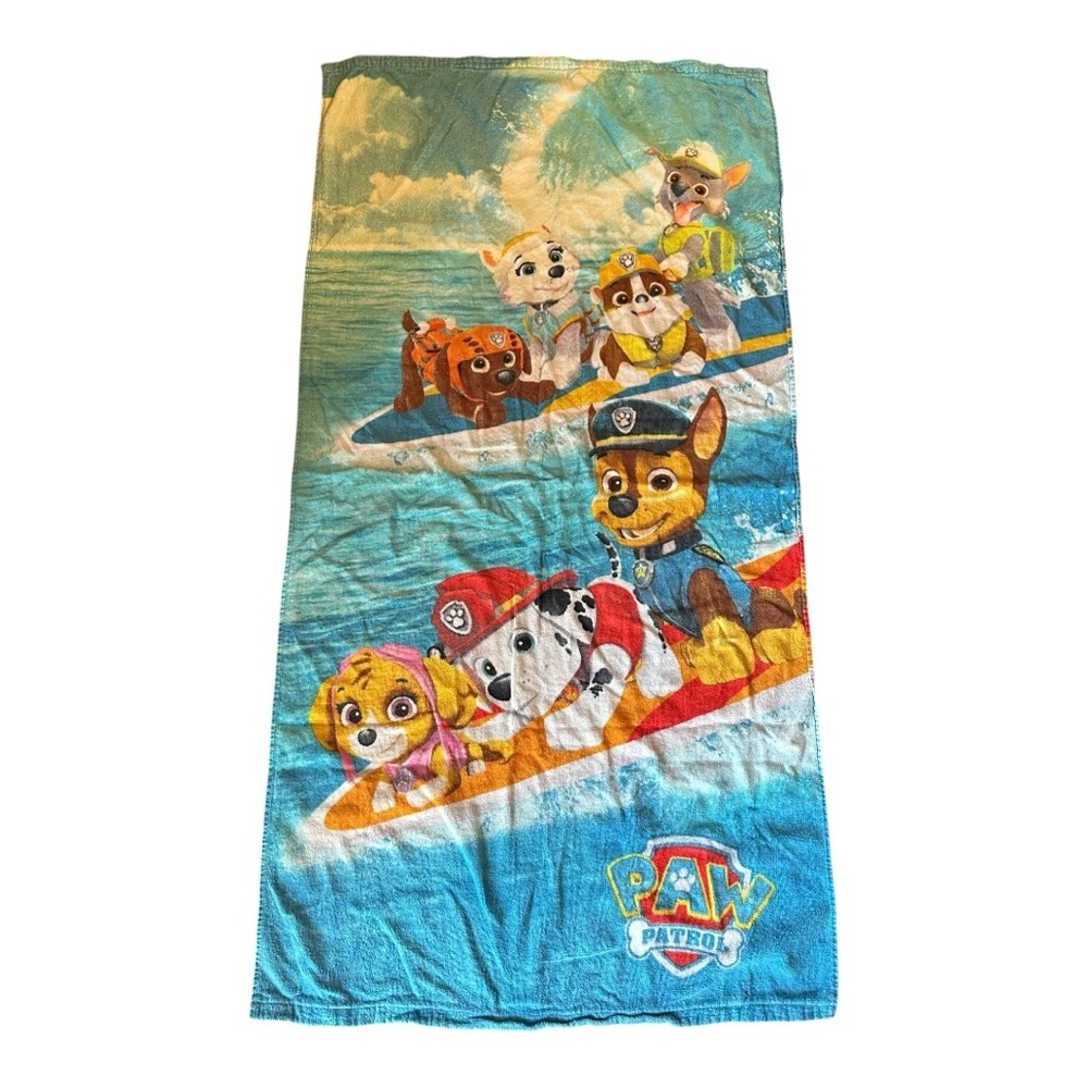 Paw Patrol Adventure Beach Towel - Blue and Red Blue Red Size 53”x27”